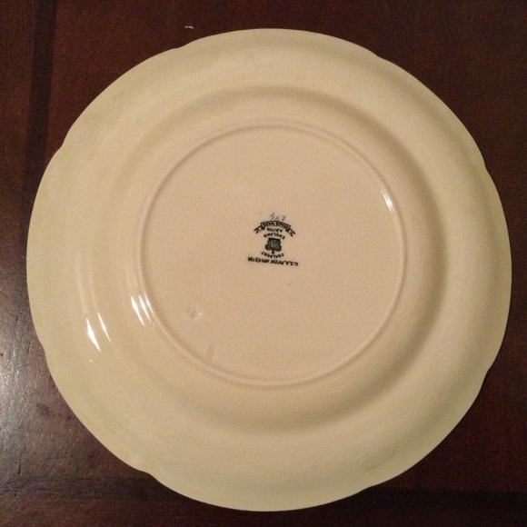 2 vintage Kingsware USA patent Coalport AD1750 England plates embossed flowers - Picture 6 of 13